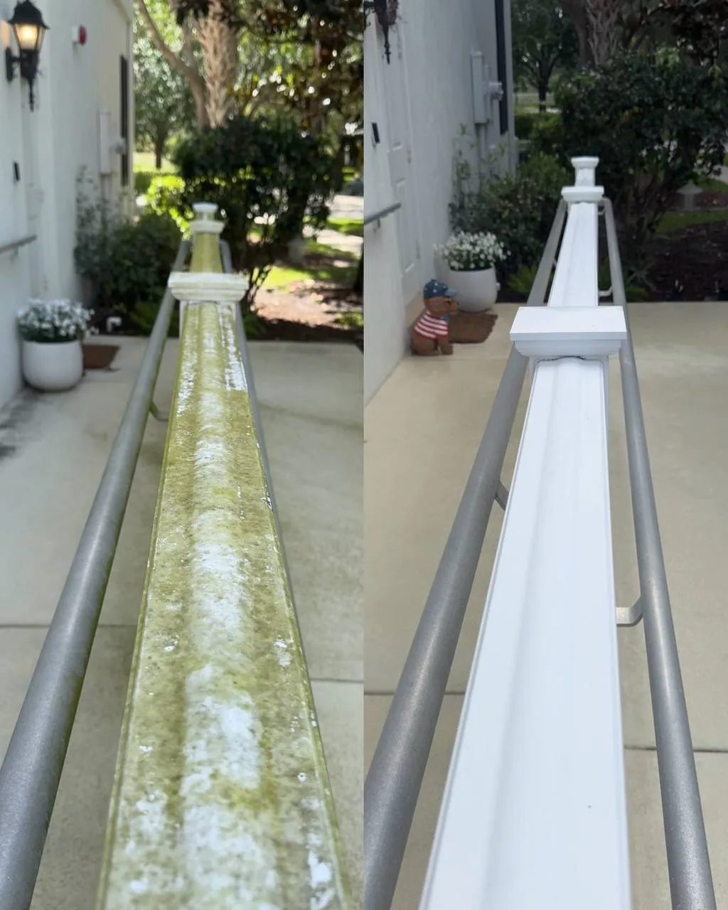 Fence and entrance soft wash in Abacoa, Jupiter