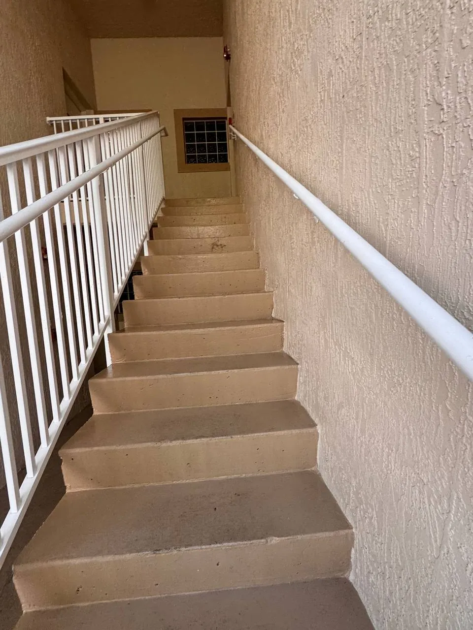 Outdoor staircase pressure washing
