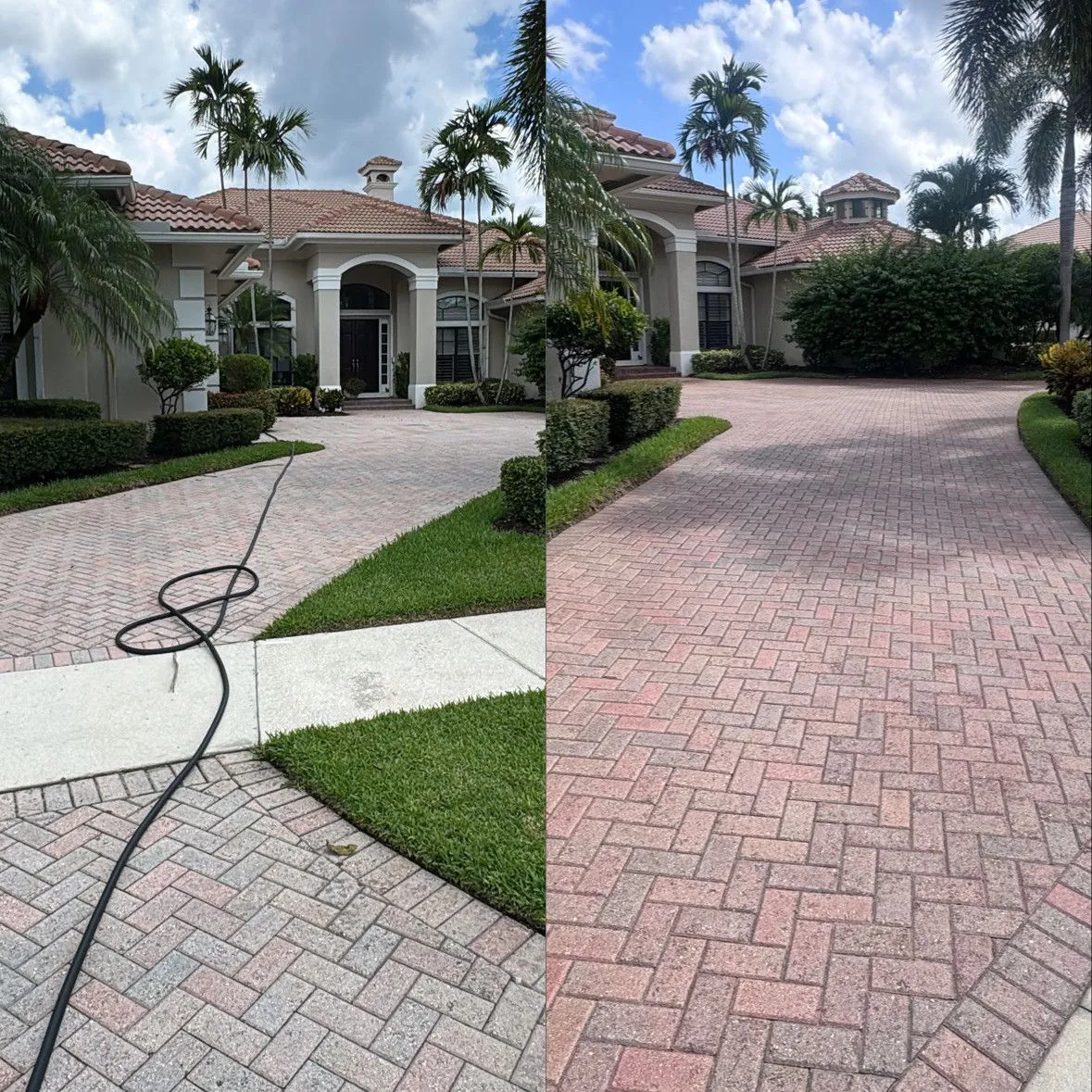 Paver clean, tint and seal